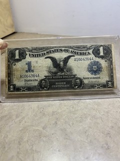 $1 1899 BLACK EAGLE 🦅 VF /XF • Silver Certificate OLD PAPER CURRENCY