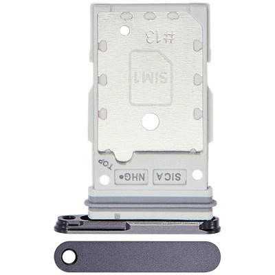 Dual Sim Card Tray Compatible For Samsung Galaxy S25 / S25 Plus (Premium)(Black)
