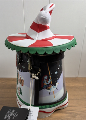 Sac Bandoulière Loungefly L'Étrange Noël De Monsieur Jack – Canne à Sucre Tournante, Neuf 2024