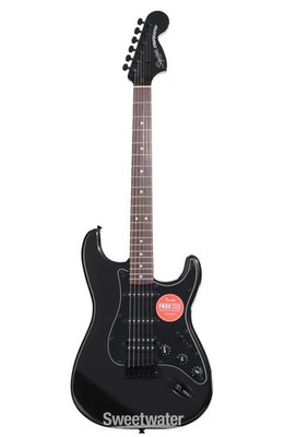Squier Affinity Series Stratocaster HSS Electric Guitar - Metallic Black,