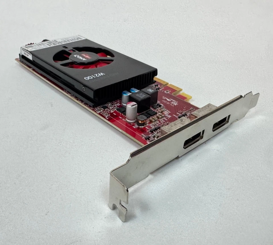 AMD FirePro W2100 2 GB GDDR3 PCIe x16 2xDP GPU Video Graphics Card, TESTED - Image 2 of 4