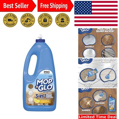 Professional Multi-Surface Floor Cleaner - Fresh Citrus | 64 Oz Shine-Lock Magic