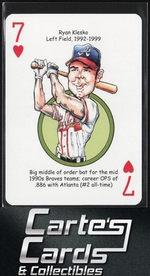 Ryan Klesko 2019 Hero Decks Atlanta Braves Baseball Heroes Playing Cards #7H