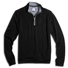Johnnie-O johnnie-O Sully Quarter Zip Pullover in Black , Size X-Large Size XL