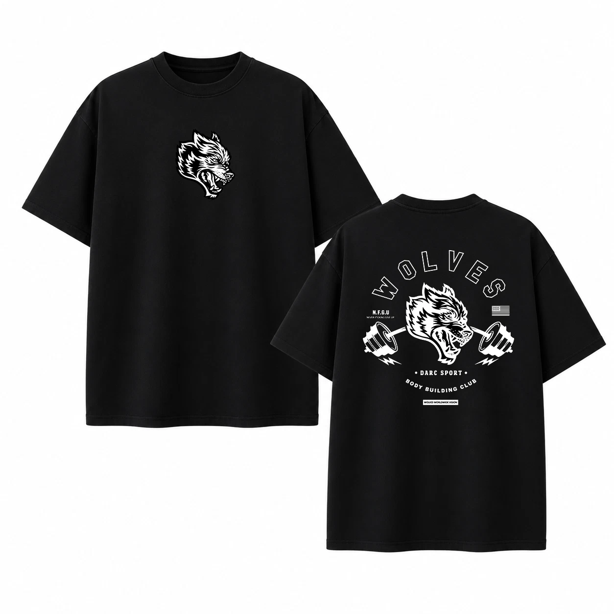 Men's Gym Fitness Bodybuilding Cotton T Shirt Oversized Graphic Streetwear Tee - Picture 10 of 10