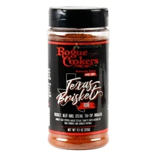 Rogue Cookers Texas Brisket Rub 11.1 oz Gluten Free Seasoning Beef Ribs Steak