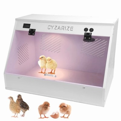 Chicken Brooder Box Chick Brooding Box with Heat Lamp Holds 12-18 Chicks