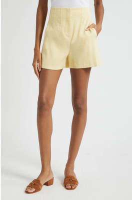 Brit Linen Blend Shorts Veronica Beard-size 6 new without tags