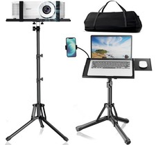 Projector Stand Laptop Tripod - Portable Tripod Adjustable Height 20 to 60 In...