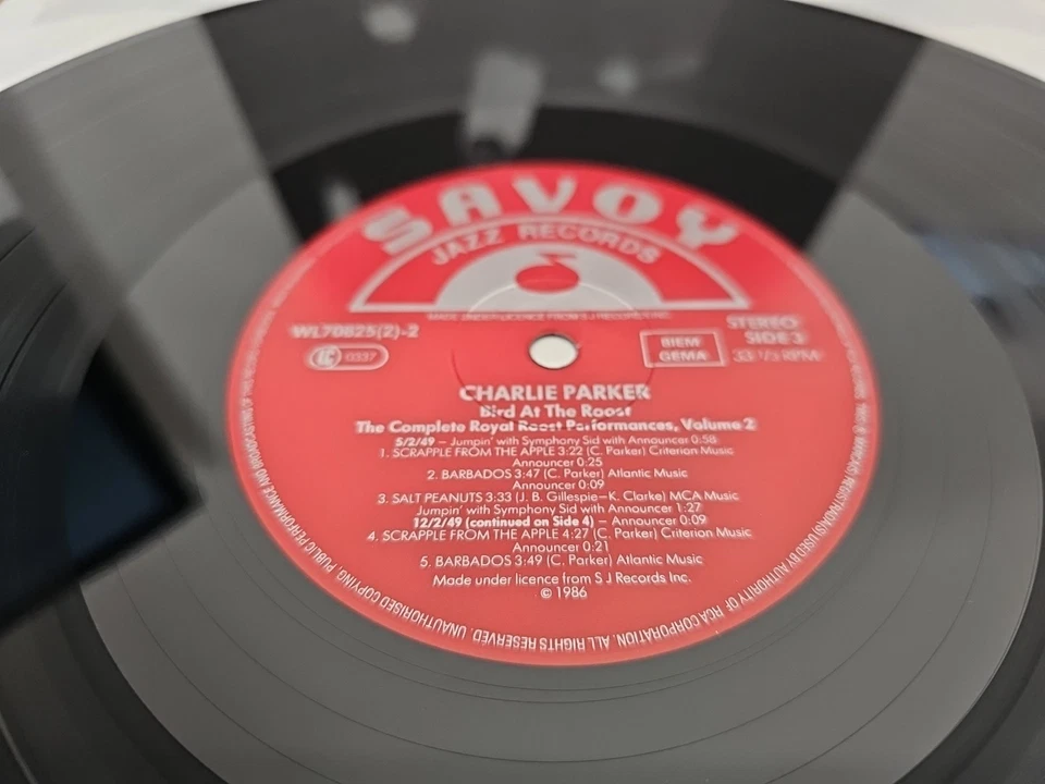 Charlie Parker Bird At The Roost Volume Two Double Lp Vinyl Gatefold 1986 - Image 2 of 4