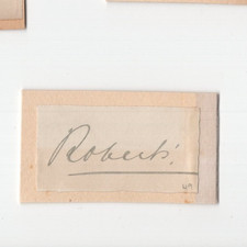 Field Marshall Frederick Roberts Signed Clip / Autographed British General