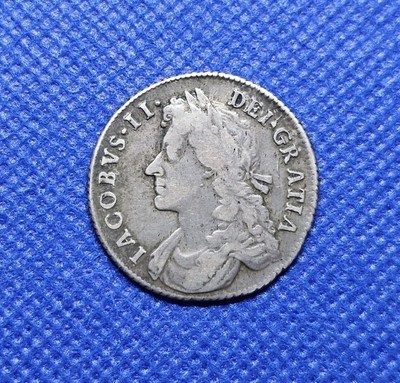 1685 Schilling - James II Britische Silbermünze
