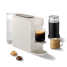 Nespresso DeLonghi Vertuo Up Pearl White + Ae...