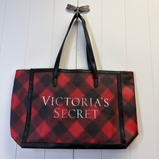 Borsa vacanza Victorias Secret Weekender ecopelle donna grande a quadri bufalo