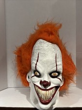 Spirit Pennywise IT Chapter II Latex Full Halloween Cosplay Mask NEW W/Tags