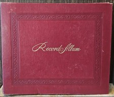 Vintage Premium 10-inch Record Album Binder Book With 10 Sleeves  7 Records 