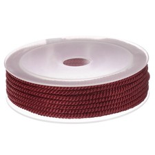 Twisted Nylon Twine Thread 3mm 7M/23 Feet Braided Nylon String, Dark Red