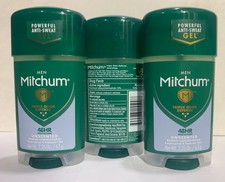 Mitchum Men Power Gel Anti-Perspirant  Deodorant Unscented 2.25 Oz Pack of 3 