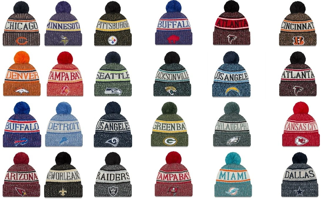 Bonnet NFL New Era Logo Sport Knit Rouge