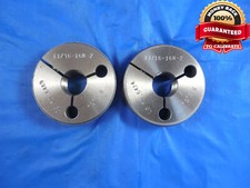 11/16 16 N 2 THREAD RING GAGES .6875 GO NO GO P.D'S = .6469 & .6424 11/16-16 N-2