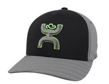 Hooey "Solo III" FlexFit Black/Grey Fitted Cap 2119BKGY