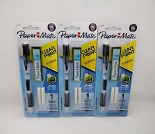Lot (3) Paper Mate® Clearpoint Mechanical Pencils With Eraser 0.7 mm HB (#2) NEW