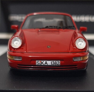 Porsche 911 964 Carrera 4 1989 India Red 1:43 Spark S3415 Porsche