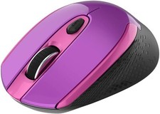 Wireless Computer Mouse, Multifunctional Wireless Mouse, 2.4G Slim Pink Purple