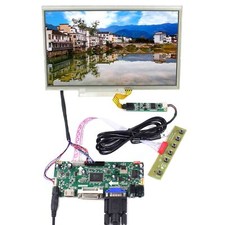 HD DVI VGA LCD Controller Board 10.1" B101AW03 1024x600 Touch LCD Screen