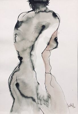 Luis Miguel Valdes Cuban Artist Original Hand Signed ink 2007 n8