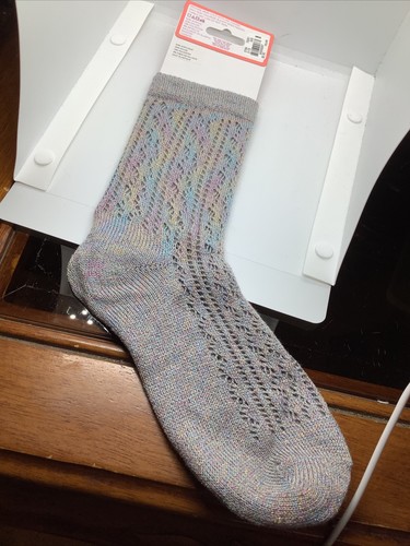 Justice - Boot Socks - 1 Pair - Girls Shoe Size 5-9 - Gray - Picture 4 of 6