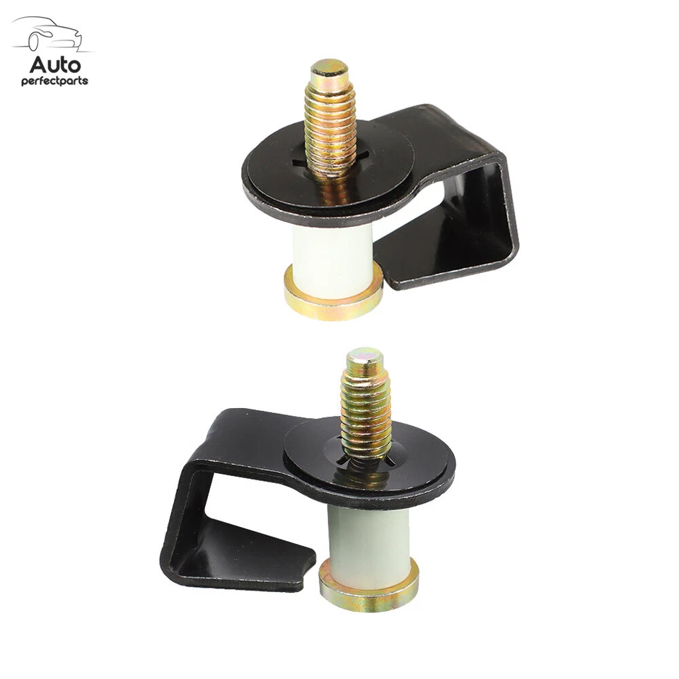 2 × Door Lock Striker 38448 For 1980-97 Ford F-350 Lincoln Mercury Model Steel - Image 3 of 4