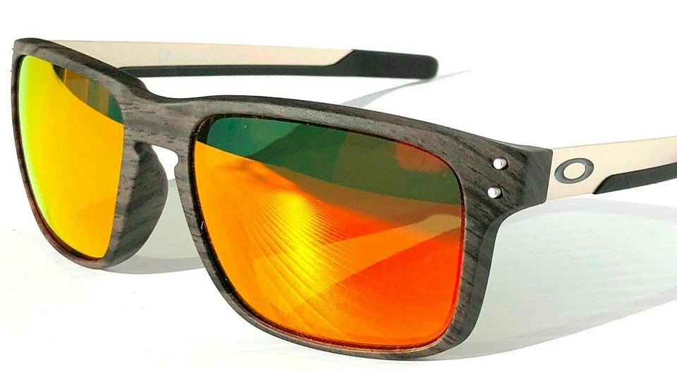 NEW* Oakley HOLBROOK MIX Woodgrain w POLARIZED Galaxy RUBY Sunglass  9384 - Image 3 of 4