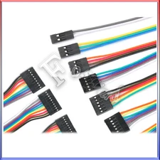 2-20Way 2.54mm Ribbon Female Header Jumper Wire Dupont Cable Line Connector 20cm