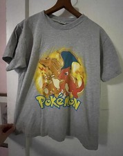 1999 CHARIZARD CHARMELEON CHARMANDER LINE POK MON YOUTH 14 LARGE SHIRT NINTENDO