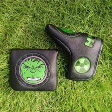 Golf Putter Blade Mallet Head Cover Green Hulk Monster Classic Muscles Style
