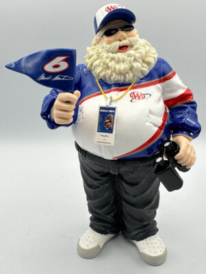 #ad NASCAR Santa Clause Figurine #6 Mark Martin Trevor AAA W Box $19.43