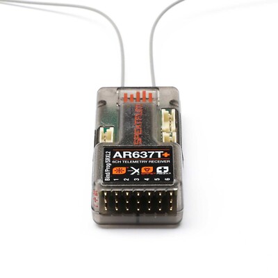 Spektrum AR637T+ 6 Channel AS3X+ & SAFE Telemetry Receiver SPM