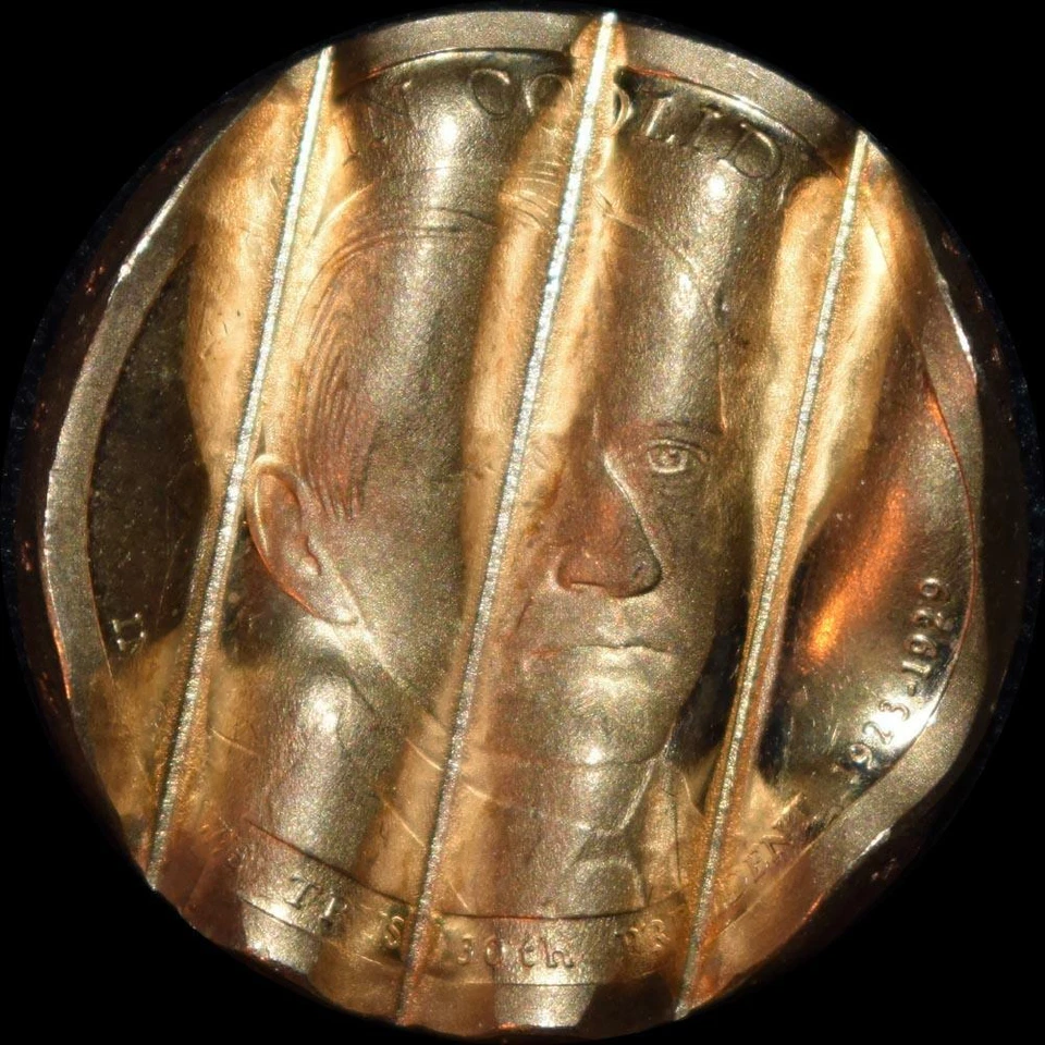 RARE Calvin Coolidge 2014-S PROOF Mint Cancelled Waffled Presidential $1 Error - Image 2 of 4