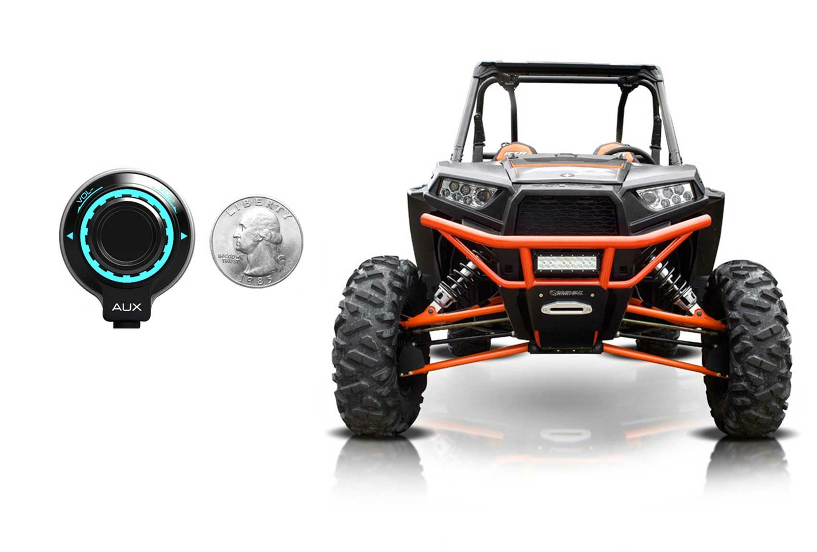 Динамики MTX RZRPOD65 Polaris RZR 65 с креплением на приборной панели Усилитель Контроллер Bluetooth