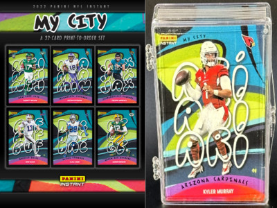 2022 Panini Instant Football NFL MY CITY 1/1860 Complete Set 32 Cards New in Box