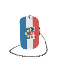 Dog Tag Flag Haldenwang LK G nzburg Dog Tag Aluminium 30 x 50 mm