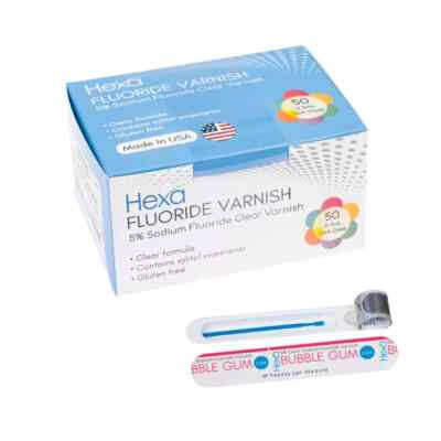 #ad Hexa 5% Sodium Fluoride Clear Varnish W Xylitol 0.4mL Unidose $434.95