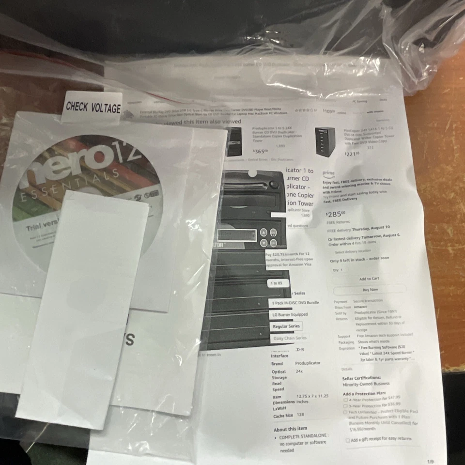 Pro Duplicator 1 to 3 CD DVD Burner Recorder Disc Copier Standalone Tower - Image 3 of 4