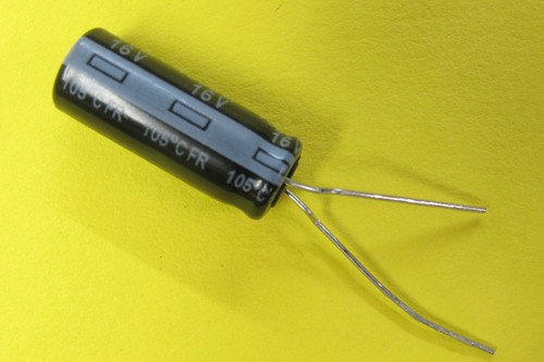 10 x Panasonic 1000uF 16V 8mm x 20mm Slim Ultra Low ESR Electrolytic Capacitors - Picture 4 of 12