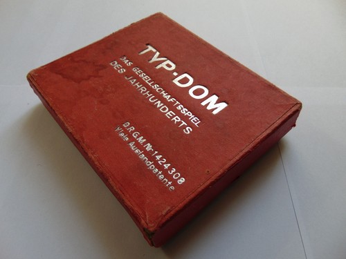 Spiel Typ-Dom, Typen-Domino, D.R.G.M. 1424308, 1930'er, mit Anleitungen - Bild 11 von 11