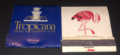 TROPICANA Matchbooks Match Folies Bergere Vintage- LOT OF 2