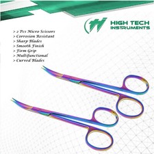 2 Pcs Super Sharp Scissors For Cutting Arts  Crafts Raw Fabric Materials Curved