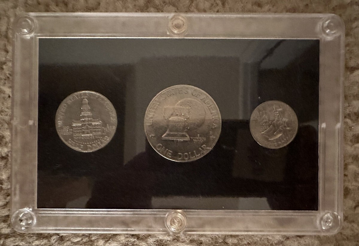 アメリカ 記念コイン 1776年〜1976年。3セット。 1776-1976 United States Bicentennial Coinage 3 Coin Set