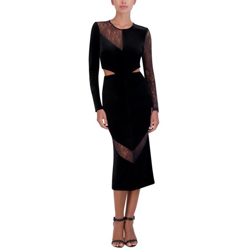 BCBGMAXAZRIA Women’s Lisanne Dress | Floral Lace Bustier Dress With Flare Hem | Elegant Occasion Dress